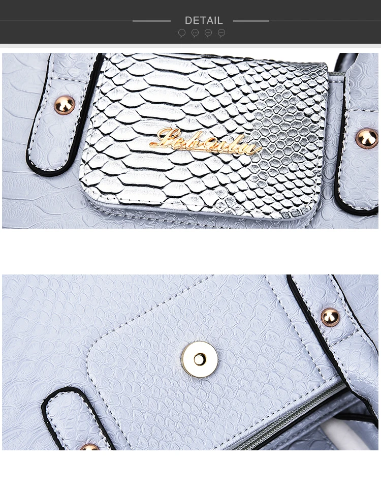 17 New Women Shoulder Bags serpentine Leather Handbags Fashion Female bag High Quality 6-Piece Set Designer Brand Bolsa Feminina
