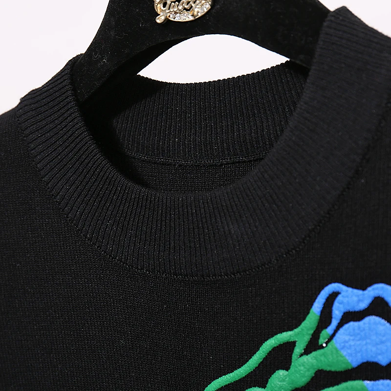 Вязаный спортивный костюм для женщин повседневный осенне-зимний комплект из 2