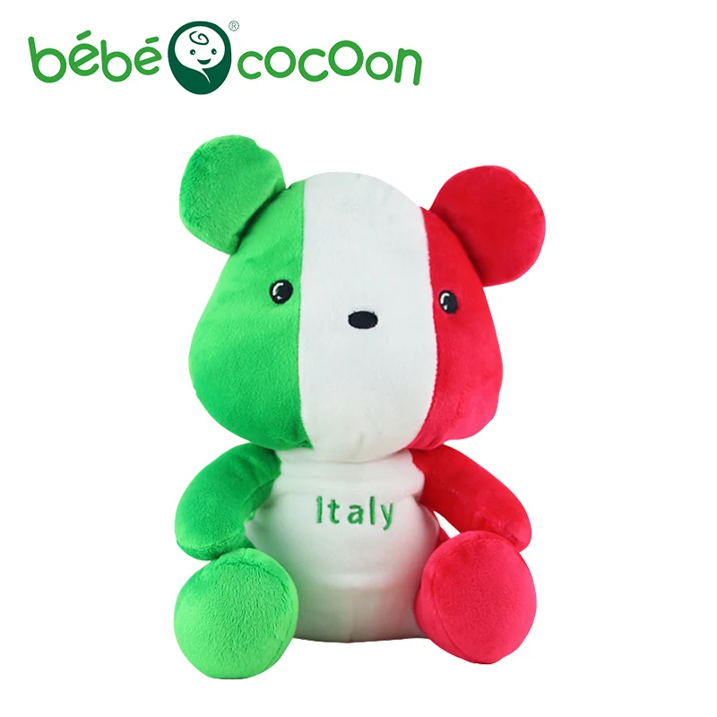 Bebecocoon Новое поступление 2017 года Kawaii Национальный итальянский флаг Мишка куклы