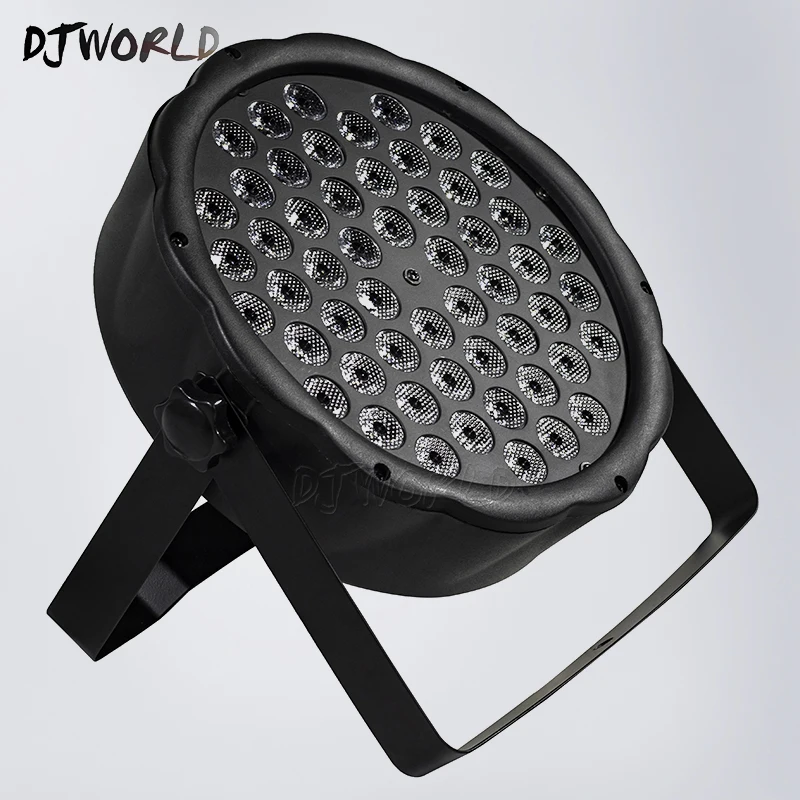 Светодиодный плоский Par 54x3 Вт RGBW освещение стробоскоп DMX DJ мыть диско профессиональное освещение для сцены DMX контроллер эффект