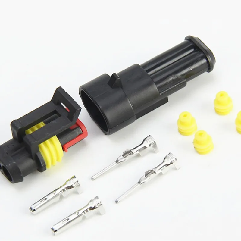 Герметичный автомобильный проводной разъем 5 комплектов огнестойкие 2P