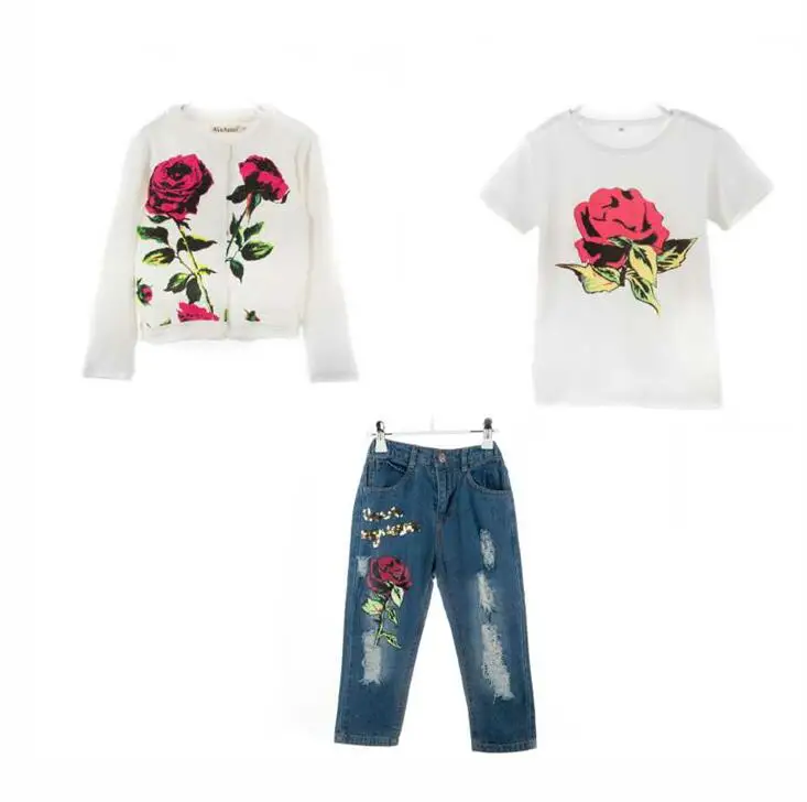 Коллекция 2017 года весенне осенняя новая брендовая модная одежда для девочек с