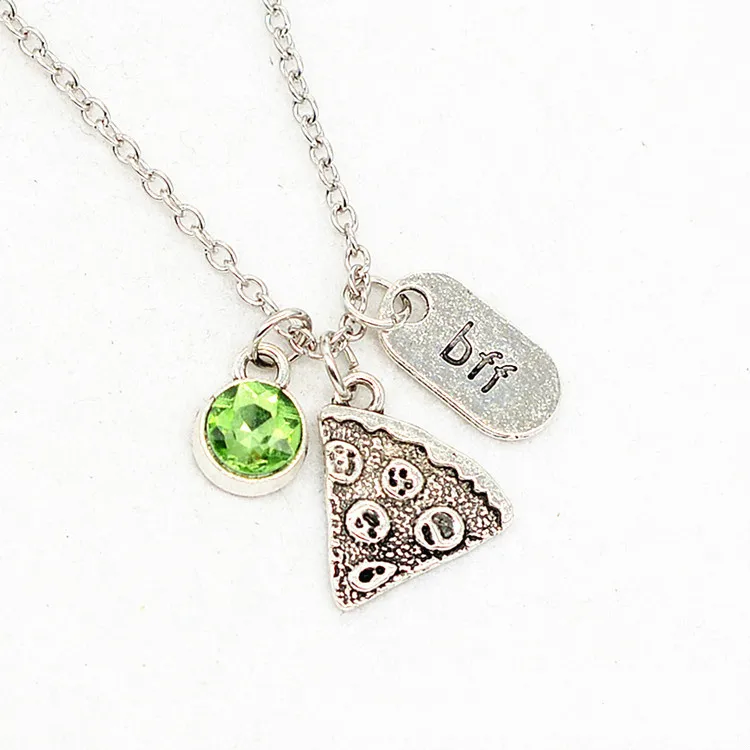 Европа США распродажа Bff пицца кристалл стразы хороший друг дружба свитер