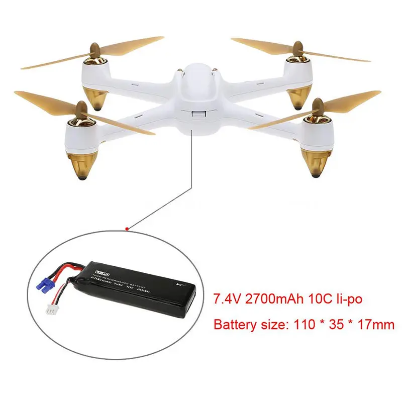 Аккумулятор Lipo для Hubsan H501S H501A H501C H501M FPV GPS аксессуары Дронов 2 шт./лот 7 4 В 2700 мАч |