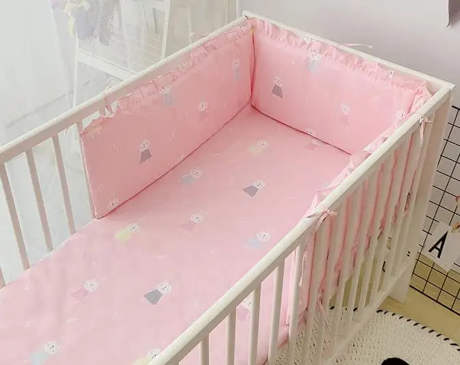 180 cm 180CM Baby Bed Bumpers Cotton Print U-Shaped Crib Around Cot Protector Cushion Infant Anti-collision Pillow Newborn Room Decor - Цвет: 180 cm
