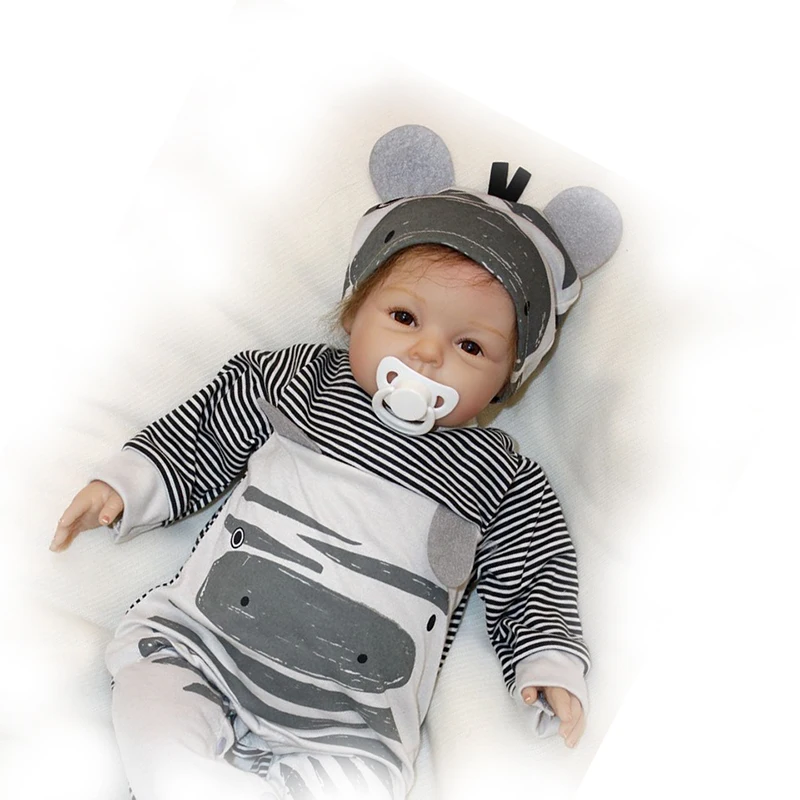 Кукла реборн 22 дюйма мультяшный стиль мягкая силиконовая на ощупь для косплея