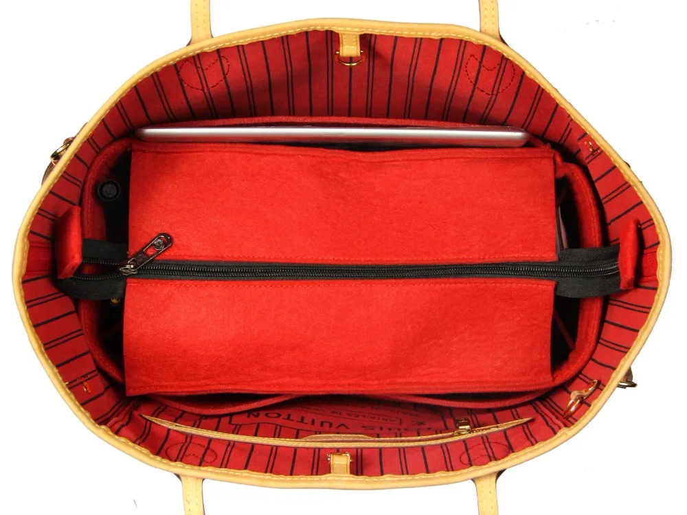 Настраиваемый фетровый Органайзер тоут (с верхней молнией) Neverfull MM GM PM fast 30 25 35 40