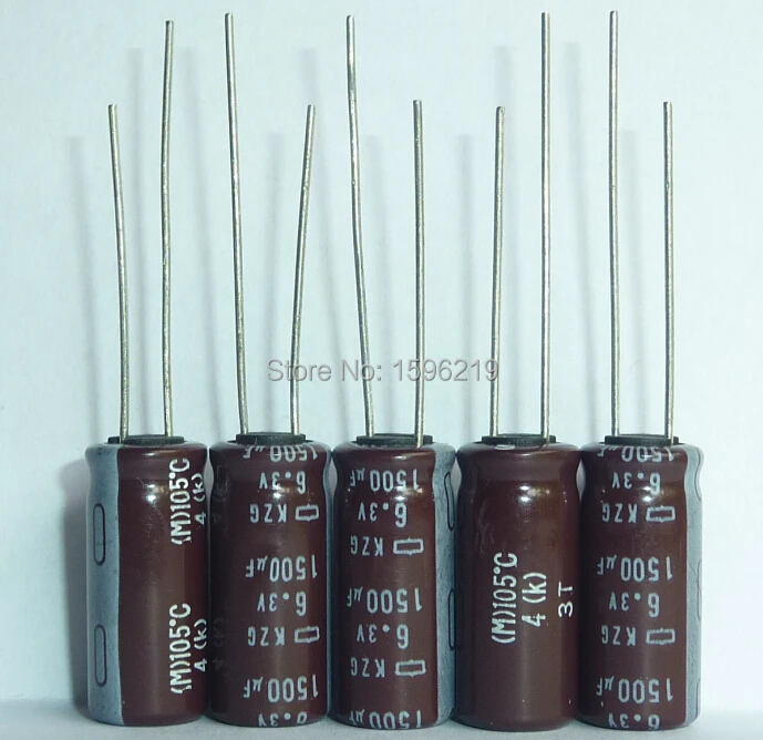 50 шт. 1500 мкФ 6 3 В Nippon Chemi Con NCC KZG серии 8x18 мм супер низким ESR 6.3V1500uF Алюминий
