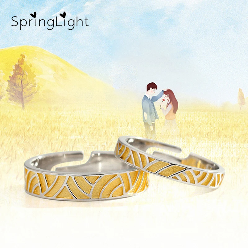 SpringLight Настоящее серебро 925 пробы оригинальные дизайнерские ювелирные украшения