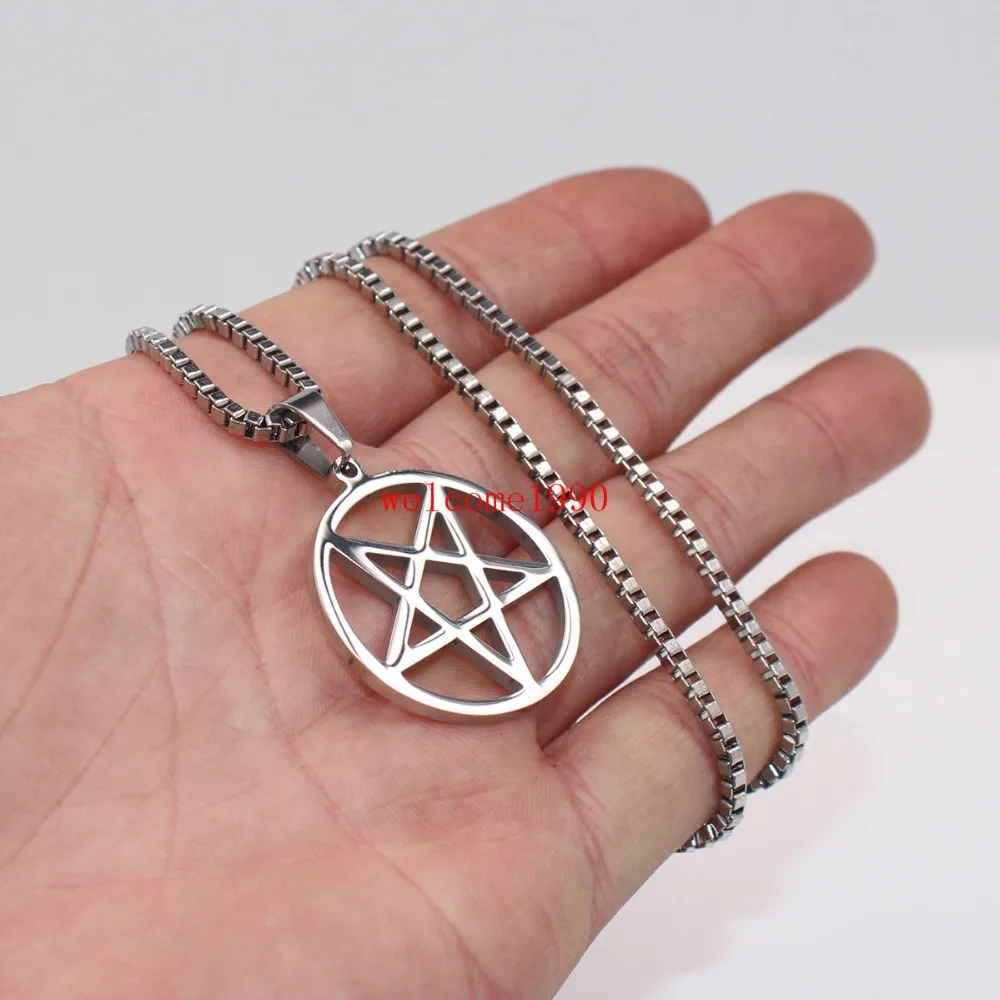 Золотые Религиозные ювелирные изделия Wicca с изображением перевернутой