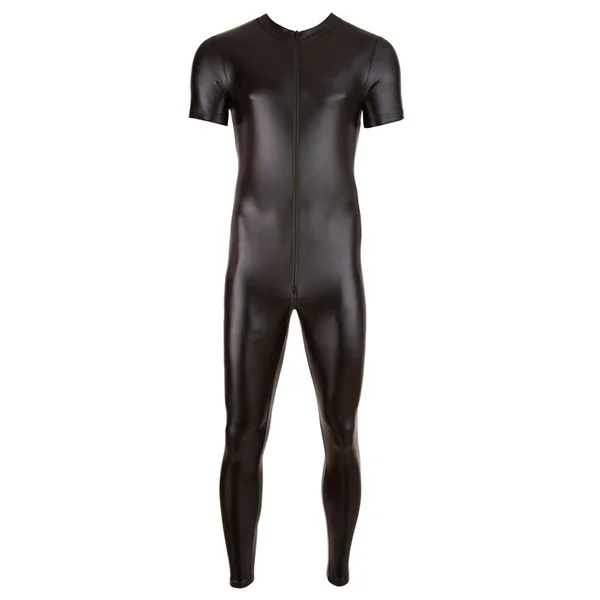 Latex Men Patent Leather Jumpsuits | Stretchy Tights Rompers | Wet Look Liquid Paint Coat Costume image 3