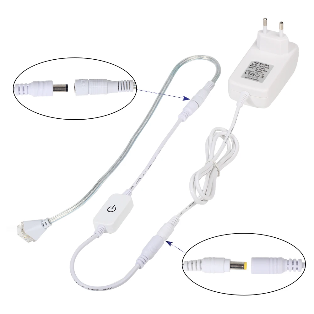 30 см Светодиодная лампа для шкафа с адаптером и затемнением ITouch теплый белый