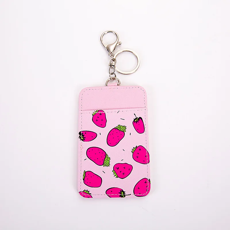 Чехол для карт из ПУ кожи держатель банковских с милыми фруктами | Багаж и сумки