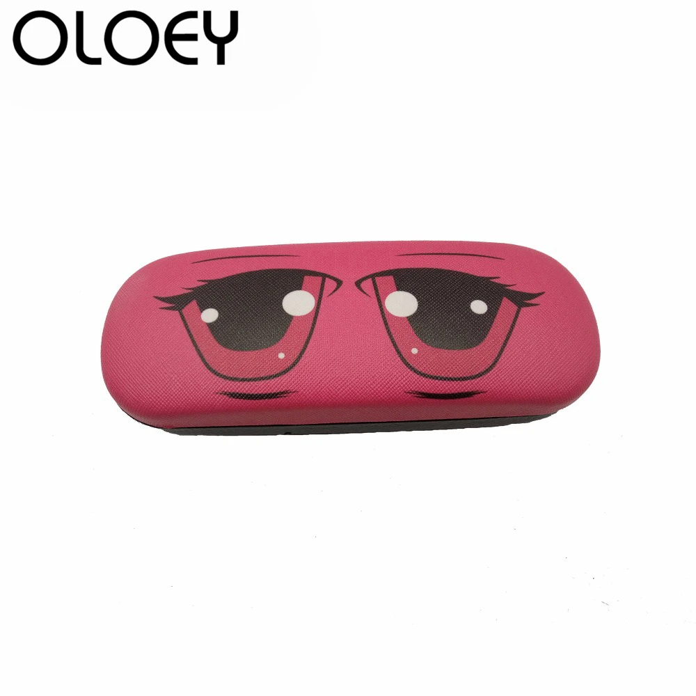 OLOEY Новое поступление Мультяшные солнцезащитные очки коробка PU Жесткий студент