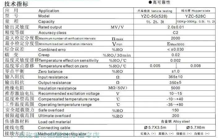 GUANG CE YZC-528C крюк весы 100 200 300 500 1 t 2 t тонны S натяжение и компрессионный тензодатчик