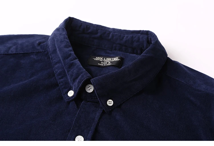 Для мужчин s рубашки с длинным рукавом бархат Термальность зимние вельветовые