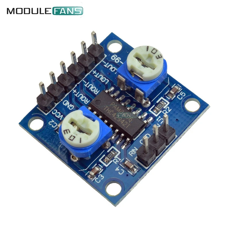 Плата цифрового усилителя PAM8406 с потенциометром громкости 5Wx2 стерео M70 DIY KIT|digital