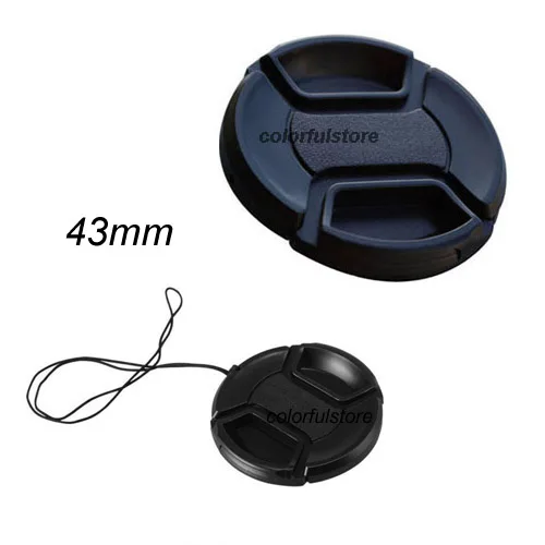 43 мм Центральная защелкивающаяся крышка объектива для Canon Nikon Sony Fuji Samsung Panasonic|for
