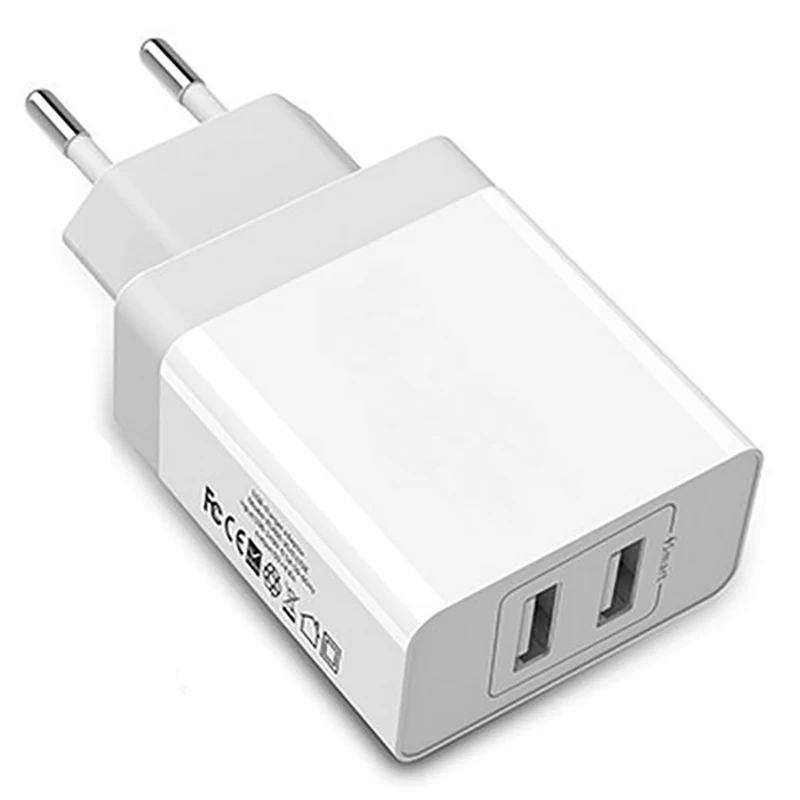 Tracel Charger 5V/4.8A Usb 2 Ports Wall Charging Power Port Adapter Mobile Phone For Iphone Ipad Laptop(Eu Plu | Электроника