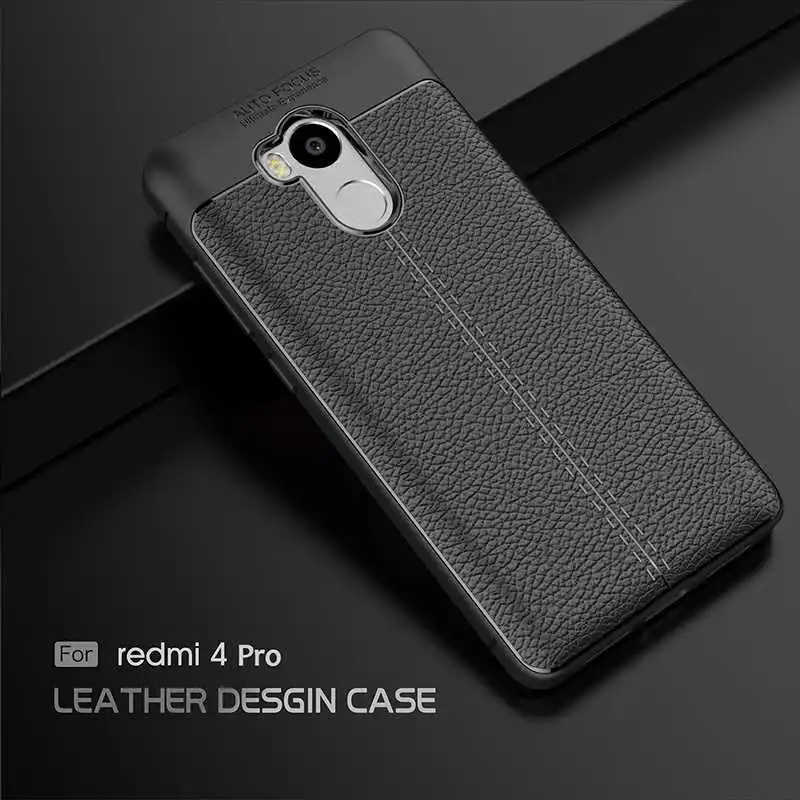 Модный противоударный мягкий чехол Mokoemi с узором Личи 5 0 дюйма для Xiaomi Redmi 4 Pro