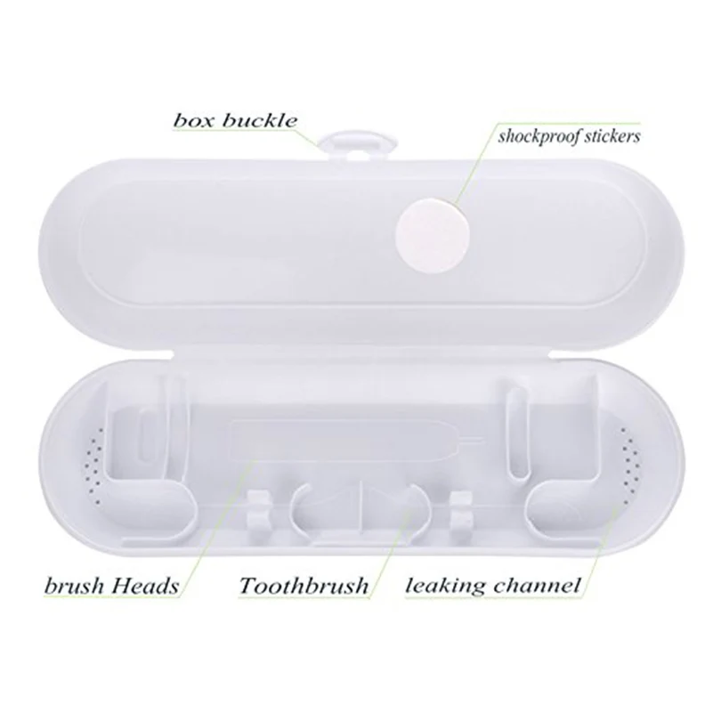 Пластиковый портативный дорожный Чехол для зубной щетки электрическое Защитное