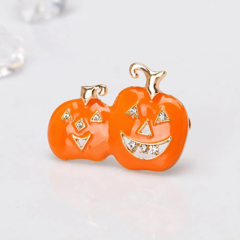 Halloween Fashion Women Cartoon Double Pumpkin Dripping Oil Alloy Brooch Perfect Wear Decoration | Украшения и аксессуары