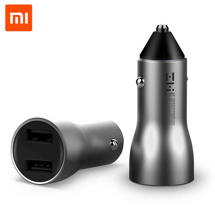 Автомобильное зарядное устройство Xiaomi ZMI 18 Вт двойное USB 3 0 с цифровым дисплеем