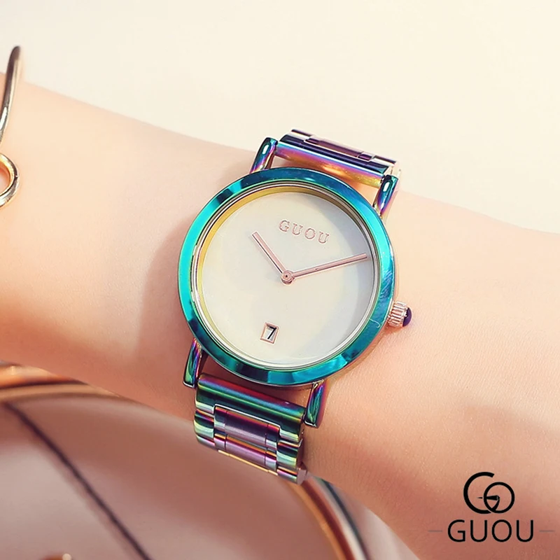

Casual Quartz Women's Watches Montre Femme Horloge Modern Fashion Women Stainless Steel Belt Ladies Clock Beauty WristWatch