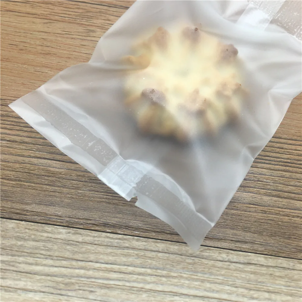Retail 400Pcs/Lot Food Snack Packing Bag Heat Seal Baking Plastic Packaging Bags Matte Clear Biscuit Cookies Candy Package | Дом и сад