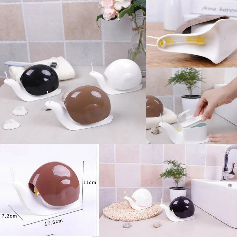 Bathroom Shower Liquid Soap Dispenser Pump Cartoon Snail Design Storage Box Jian | Bottles &amp Jars
