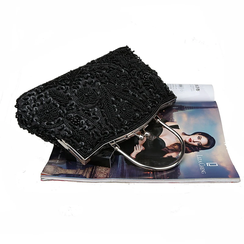 Женская Банкетная Сумка клатч с блестками и бисером|bag envelope|bags for food packagingbag apple |