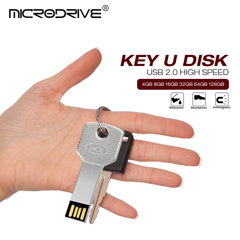 USB флеш накопитель в форме ключа брелок для ключей флешка 4 ГБ 8 16 32 64 2 0 карта