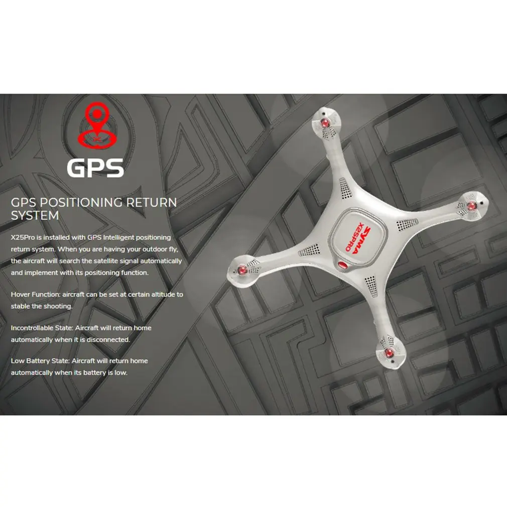 Дрон SYMA X25PRO Wifi FPV Регулируемый 720 P Дрон на ру e с Квадрокоптер с камерой RTF gps положение высота Удержание Дрон на ру vs SG900 XS812