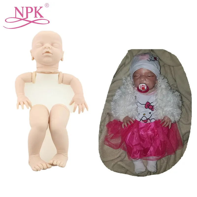 NPK 20 &quotзакрытые глаза DIY Reborn кукла наборы ручной работы Bebes De Silicona набор