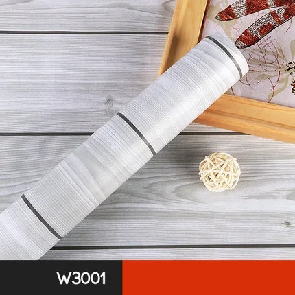 W3001 Самоклеящаяся настенная бумага из ПВХ для кухонных шкафов, мебели, декоративная виниловая пленка, полочка из древесины, клейкая контактная бумага - Цвет: W3001