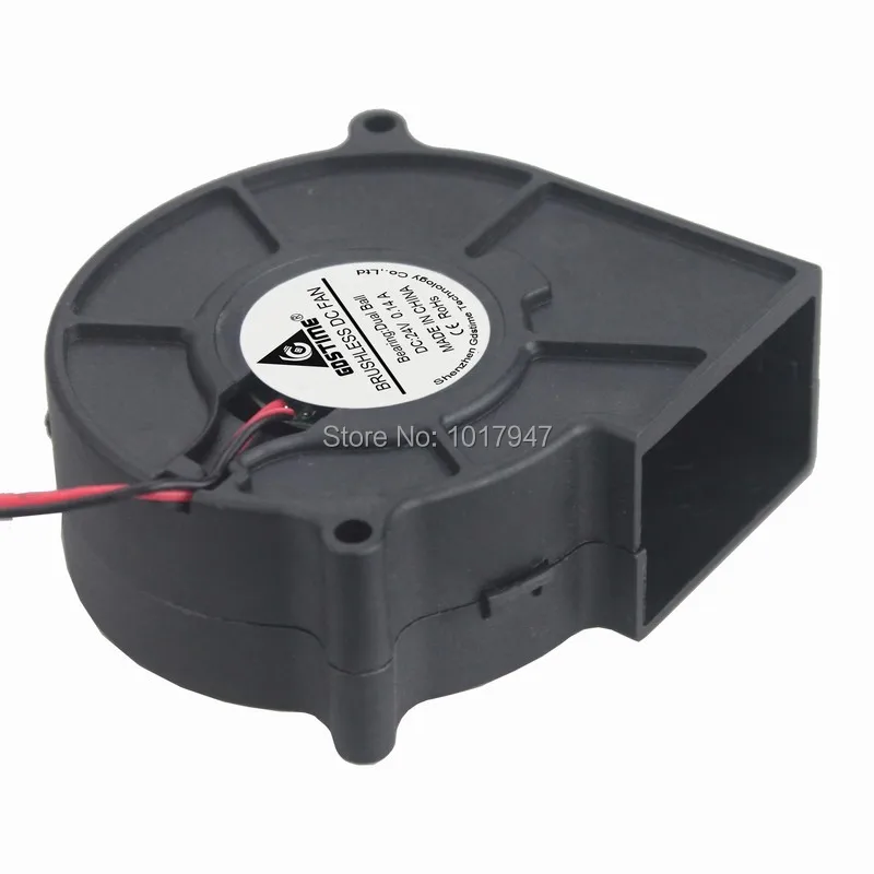 2 шт./партия турбоохлаждающие вентиляторы Gdstime DC 2pin 24 В 7530 75 мм x 30 мм|cooling blower|blower
