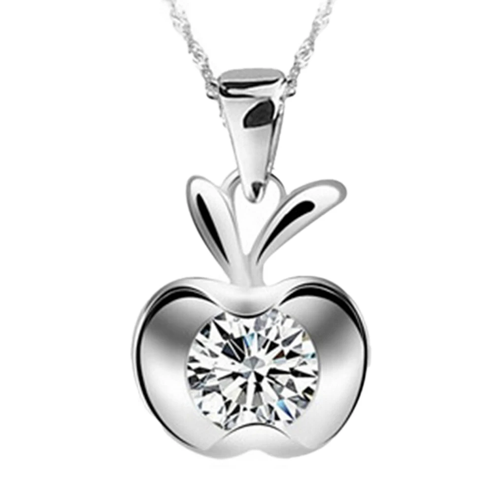 1 шт. Маленькая подвеска в виде яблока серебристого цвета 2x1 3 см|christmas jewelry|jewelry