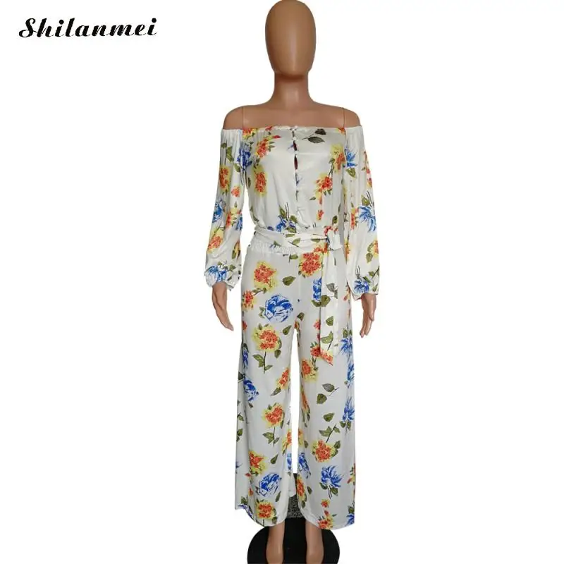 Винтажный пляжный комбинезон Boho Женский Повседневный с открытыми плечами и