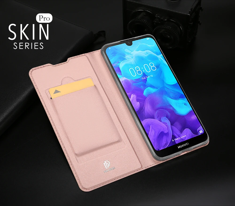 Чехол-книжка для huawei Y5 и Honor 8S из искусственной кожи и ТПУ, мягкий бампер, защитный держатель для карт, кошелек с подставкой, чехол для телефона