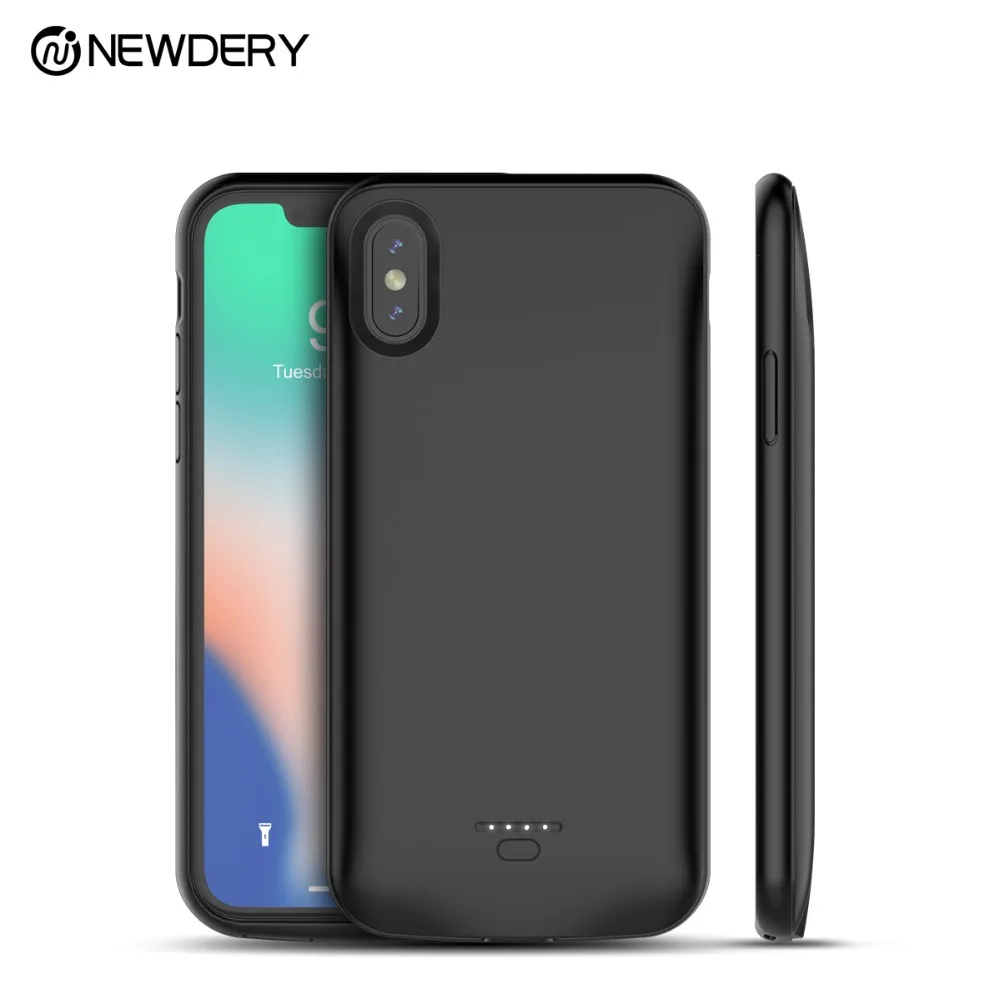 NEWDERY хит продаж чехол с аккумулятором 5000 мАч для iPhone XR XS Max портативный резервным