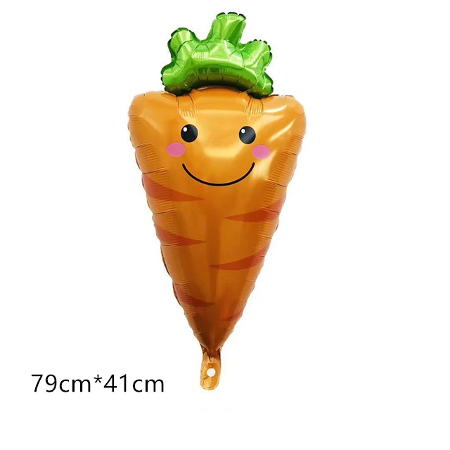 1pc Radish 1 шт. новые пищевые овощи баллоны мультфильм фрукты фольга воздушные шары для дня рождения детское украшение душевой кабины детская тема вечерние поставки игрушки - Цвет: 1pc Radish