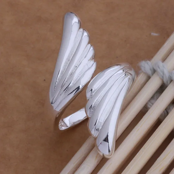 Женская Стильная форма Крыло ангела манжета Открытое кольцо AR032 | Украшения и