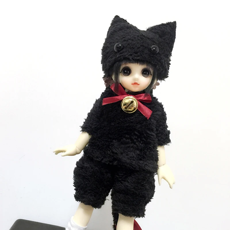 Одежда для куклы Bybrana Bjd Sd костюм кошки футболка шорты шапка плюшевая одежда котят