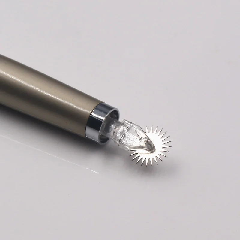 

20pcs Roller Pins Microblading Needles Easy Fast Tattoo Coloring Disposable Spiral Mouth Blades for Fog Eyebrow Permanent Makeup