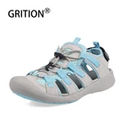 Сандалии GRITION женские с закрытым носком, легкие Повседневные Дышащие пляжные туфли на плоской подошве, для активного отдыха, походов, большие размеры 41, лето, 2020