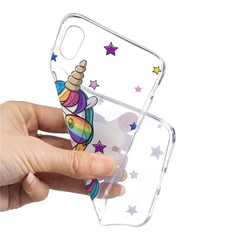 

Wekays For Coque Apple Iphone XS Max XR X Cartoon Unicorn Silicon Case For Iphone 5 5S 6 Plus 6s Plus 7 Plus 8 Plus Cover Cases