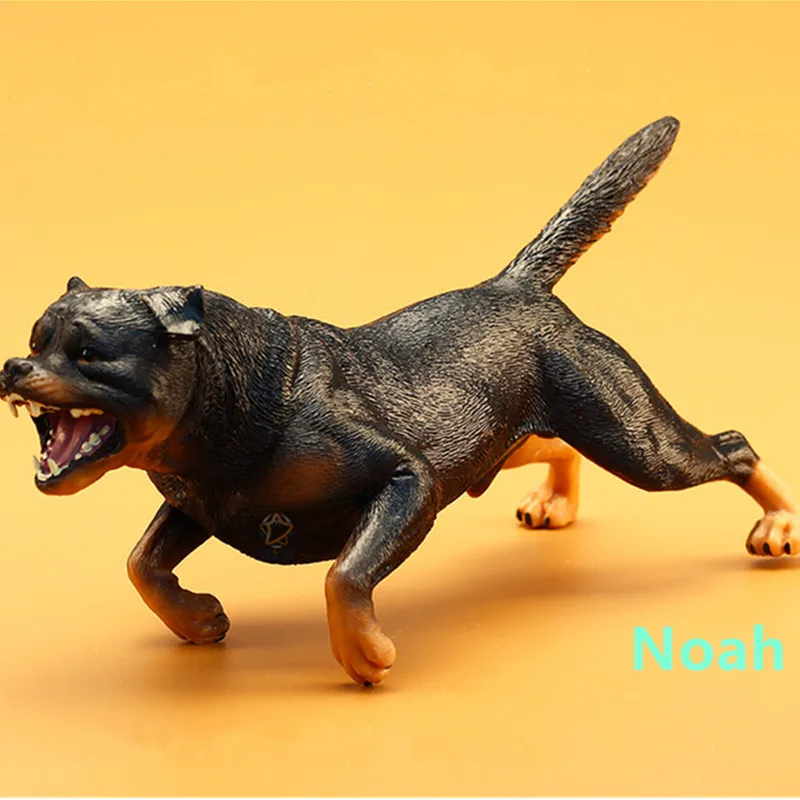 9 &quotмилый статуя Щенок Ротвейлер уход для собак рабочего большая собака ПВХ фигурку Коллекционная модель Toy
