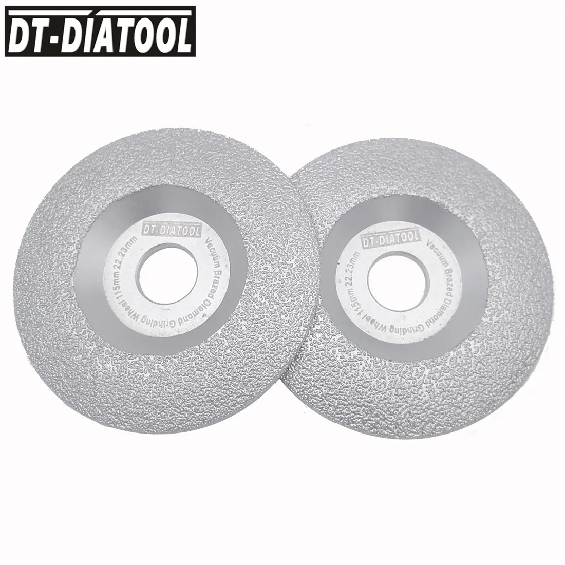 DT DIATOOL 2pcs 4.5&quot 115mm Vacuum Brazed Diamond Grinding Disc Wheel Faster Speed Longer Life Stone and Construction Material|diamond