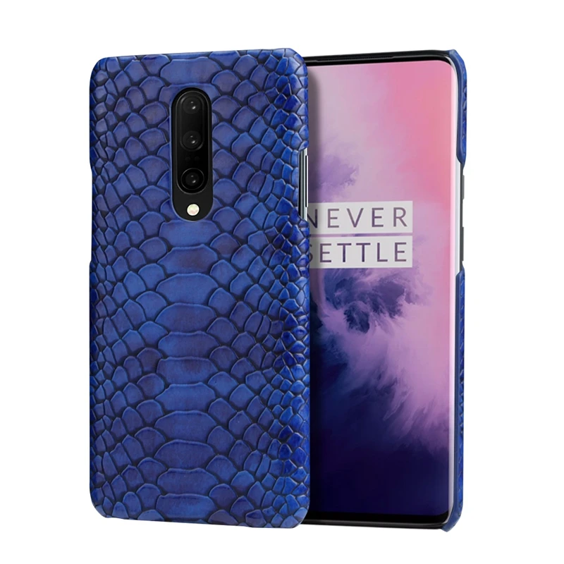 for Oneplus 7 Pro Snake Case PU Leather One Plus 6 6T Back Cover Luxury Bag |