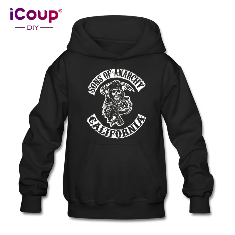 ICoup/толстовка с капюшоном из 100% хлопка для детей 12-18 лет | Мужская одежда